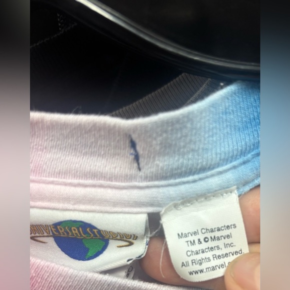 Vintage 90's Marvel Captain America Universal Studios Single Stitch T-Shirt L - Picture 4 of 8